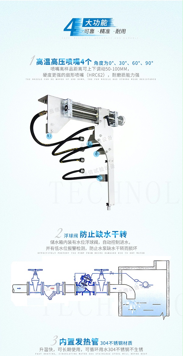 可持续冲淋试验超过5小时电机驱动喷枪